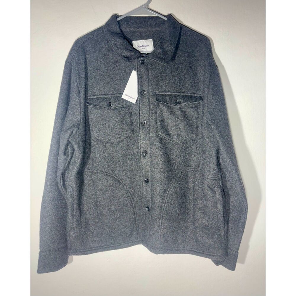 Goodfellow & Co Men’s Shirt Jacket Gray Shacket Size Large NWT